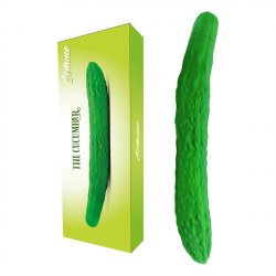 The Cucumber - 10 Speed Vibrating Veggie - Uppladdningsbar grön vibrator i form av gurka
