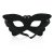 butterfly mask - svart mask i läder i form av fjäril